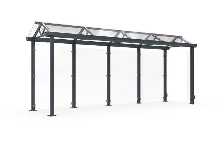 Waiting room model Vienna - as a smoking shelter, bus shelter, bicycle canopy