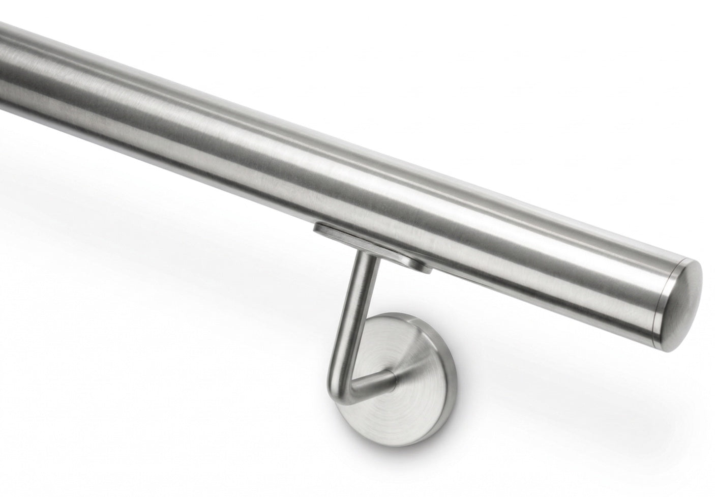 Edelstahl Handlauf D42,4mm in V2A oder V4A, satiniert oder poliert