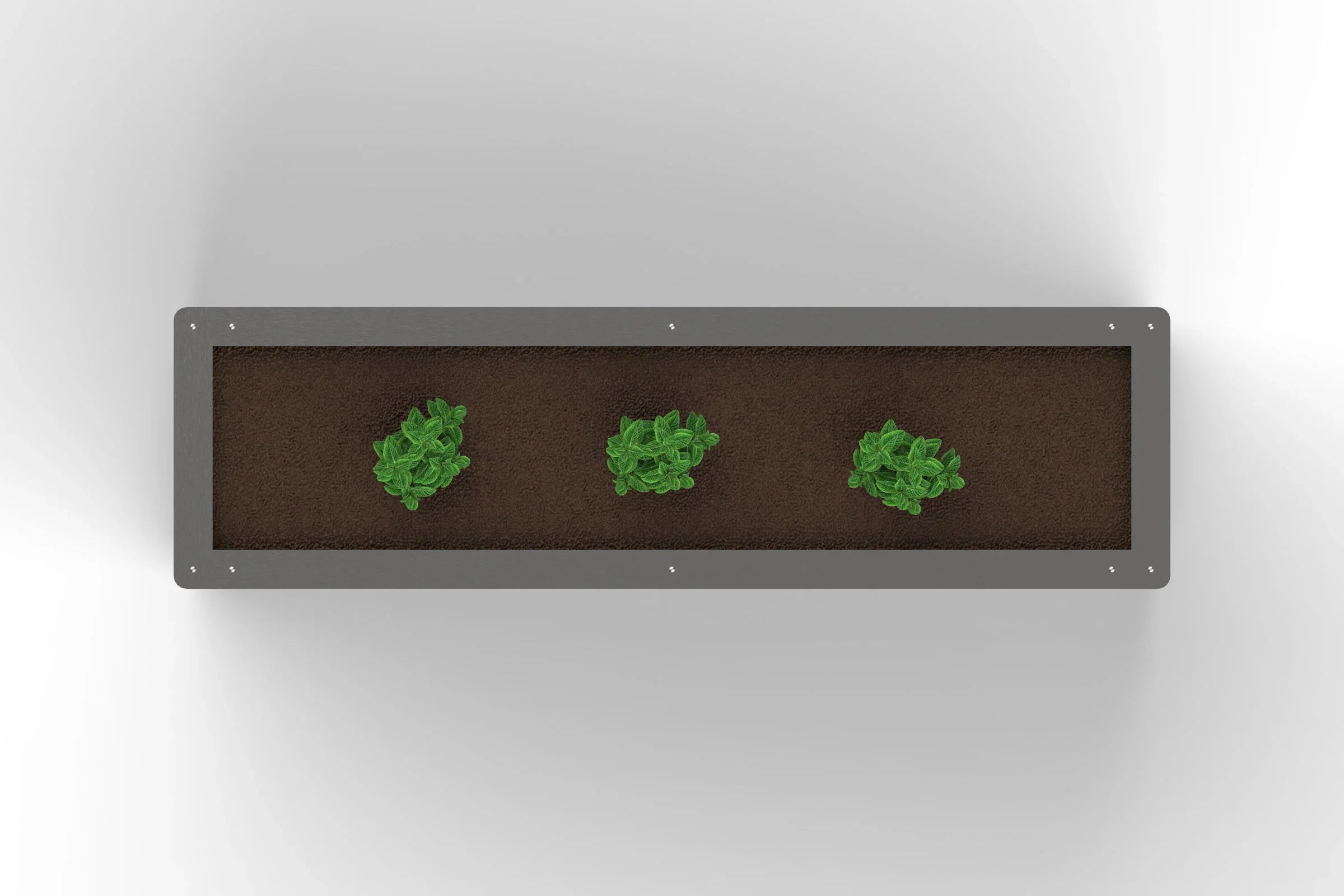 Hochbeet für Balkon Terrasse - Eckabdeckung Edelstahl