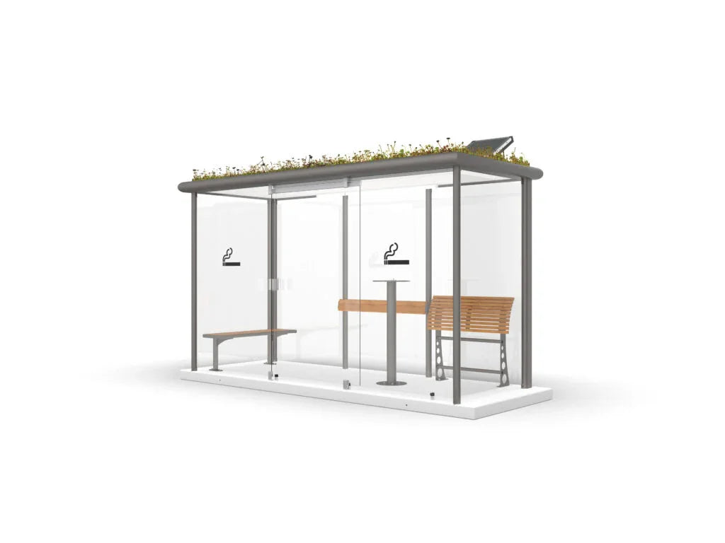 Raucherkabine im Außenbereich 10 Personen Kunde