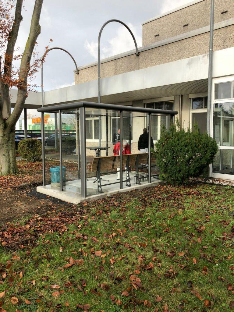 Raucherunterstand outdoor für 15 Personen Kunde 1