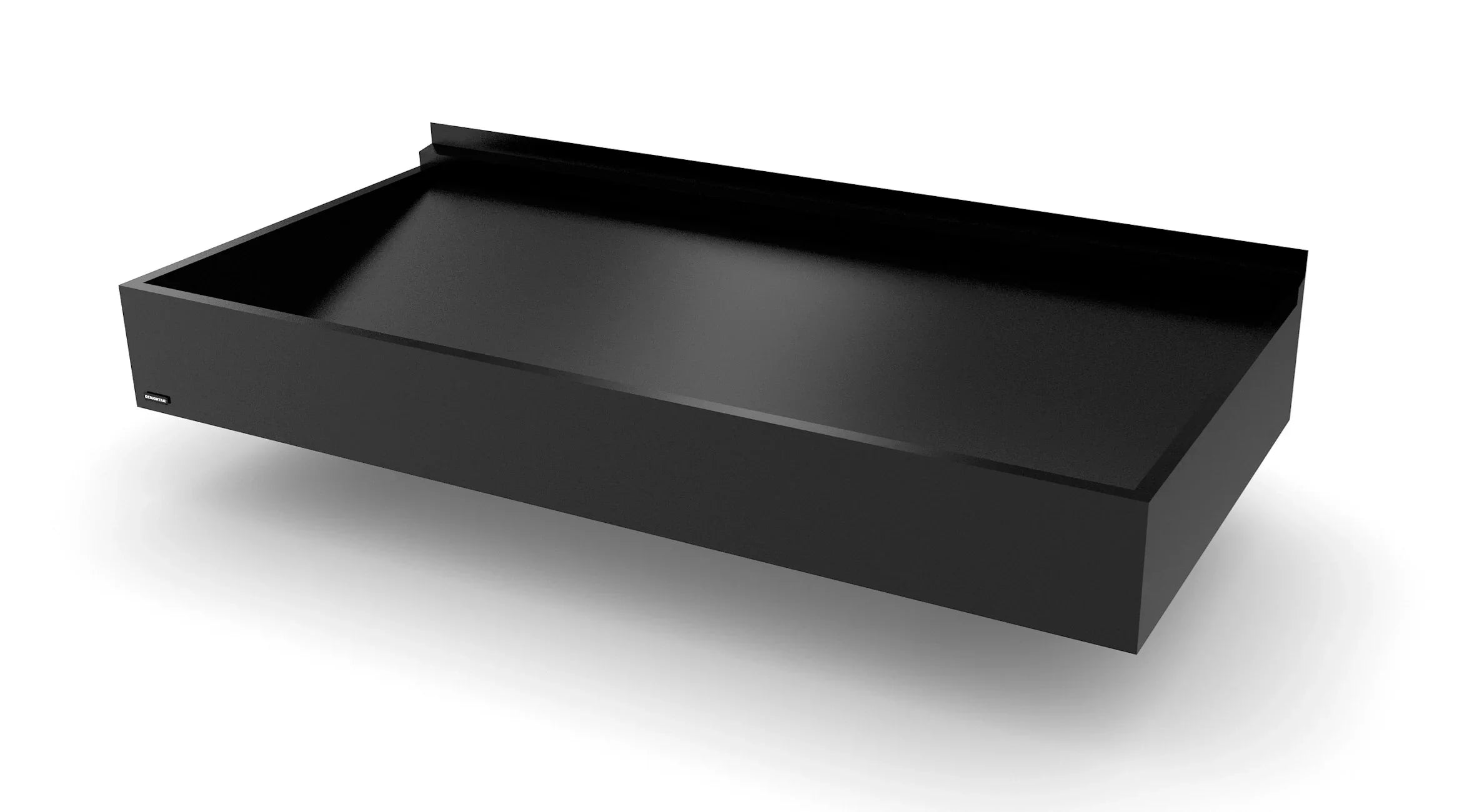 Modernes schwarzes Vordach aus Metall, rechteckig, für den Eingangsbereich