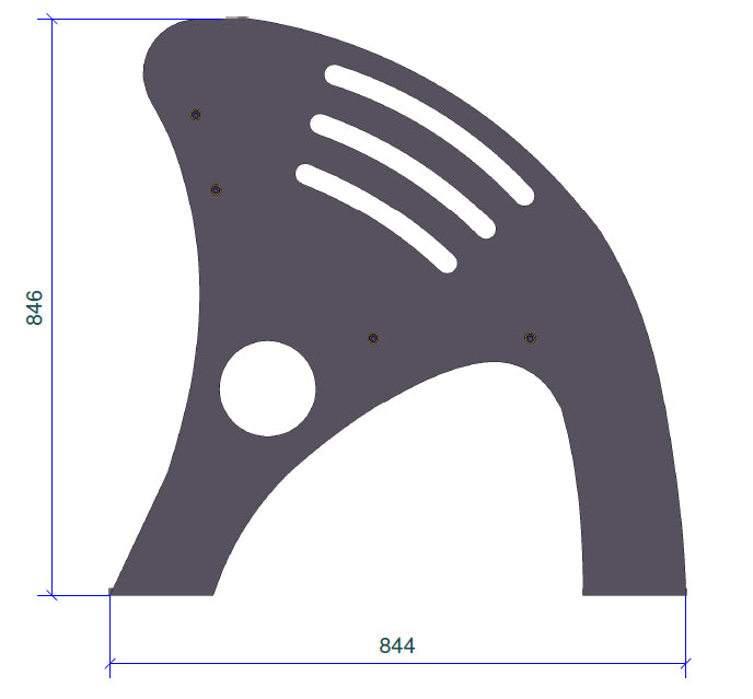 Gartenbank modern neu Maßzeichnung