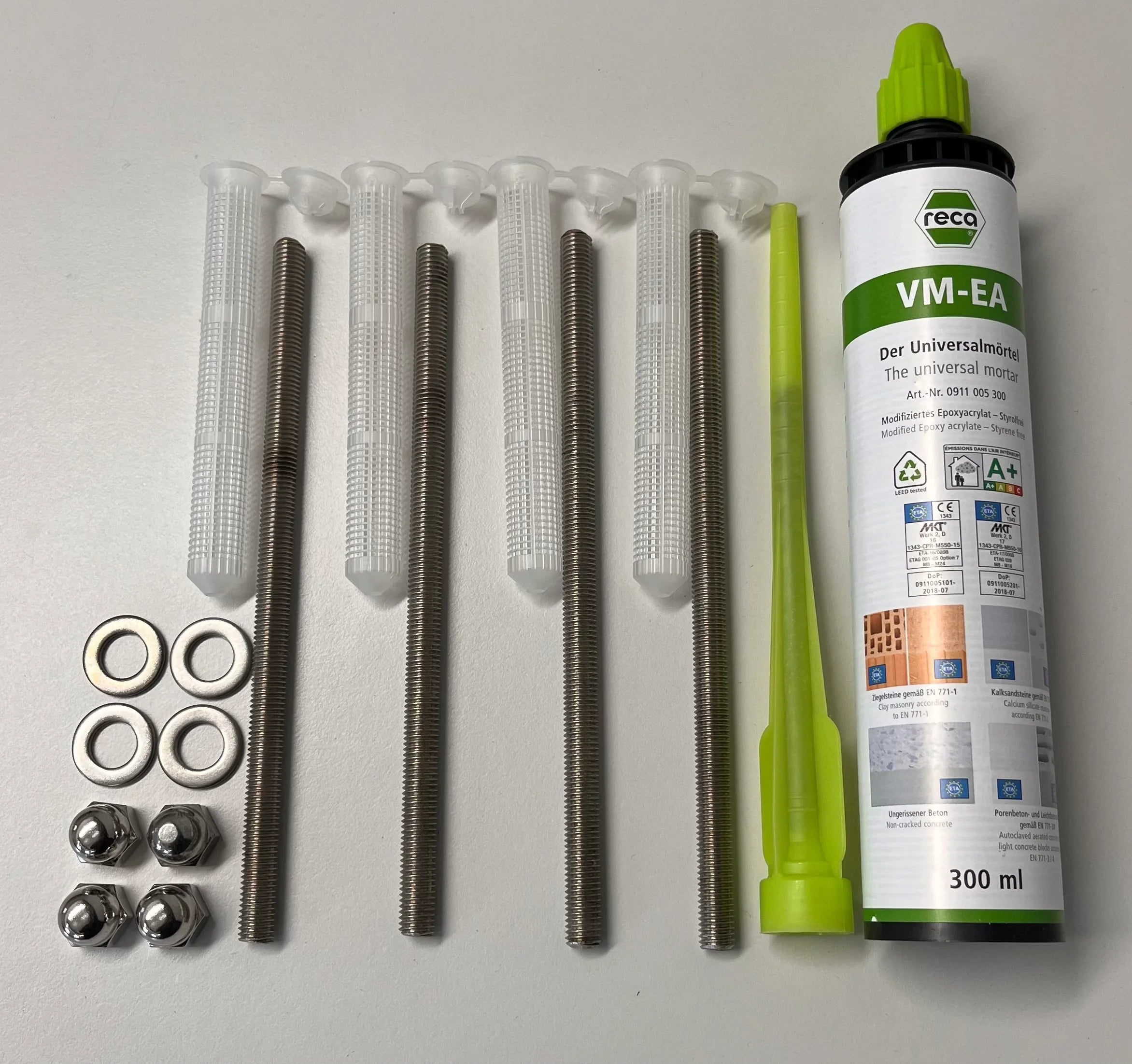 Montageset Geländer für Mauerwerk