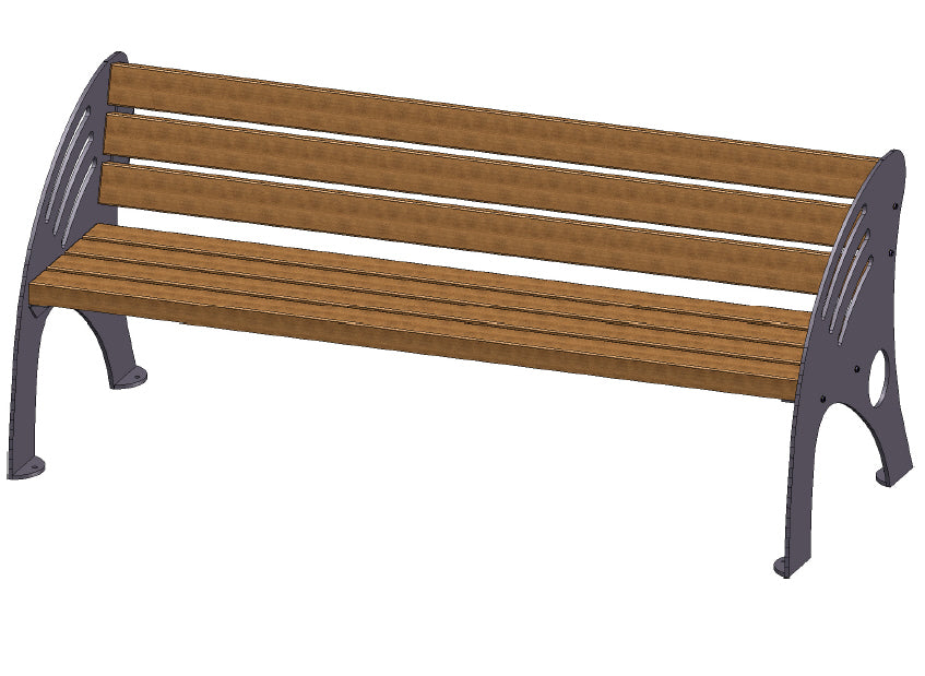 Gartenbank modern neu