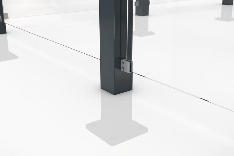 Pavillon Wartehalle Modell Athen 3,3x3,3m | Überdachung für Mitarbeiter, Schüler, Raucher