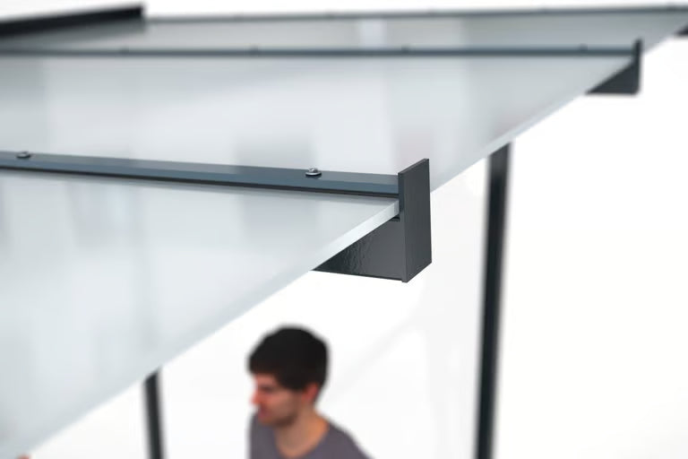 Waiting Shelter Model Dresden | 2.2m, 3.3m, 4.3m length | Bus Shelter, Smoking Shelter, Break Shelter