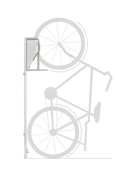 Fahrrad-Wandhalterung aus Edelstahl für vertikale Fahrradaufbewahrung mit Liftfunktion