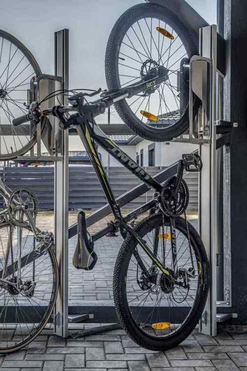 E-Bike Fahrrad Wandhalterung Fahrradlift vertikal PARKIS STAINLESS STEEL Detail 1