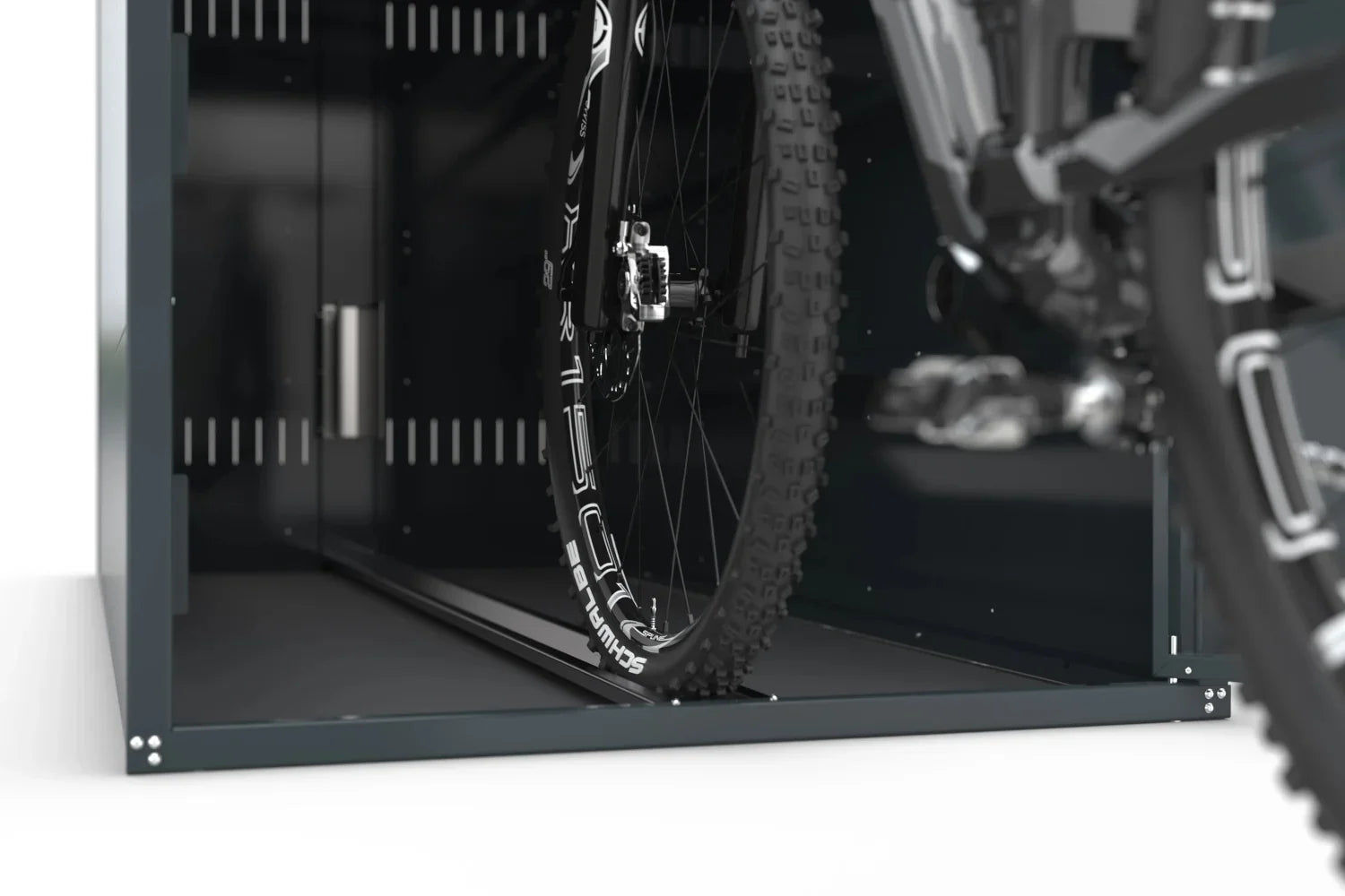 Fahrradbox Bikebox 1B mit Bogendach