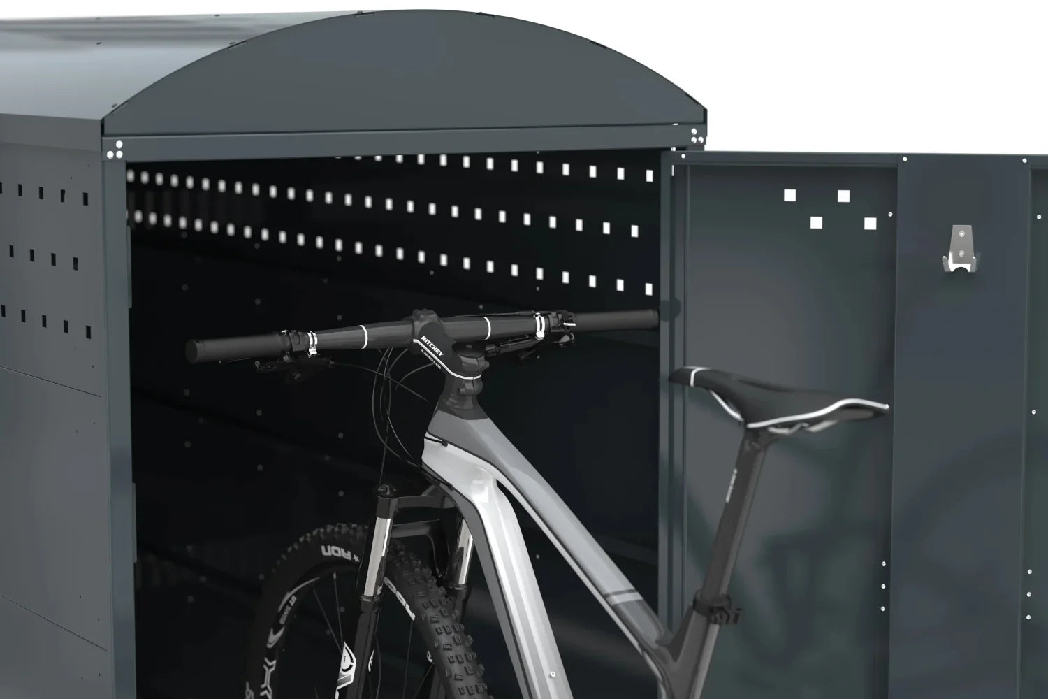 Fahrradbox Bikebox 1B mit Bogendach