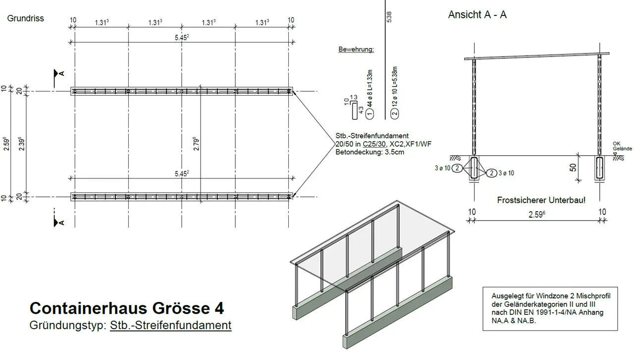 Fahrradhaus Mülltonnenhaus Edelstahl Gr.4