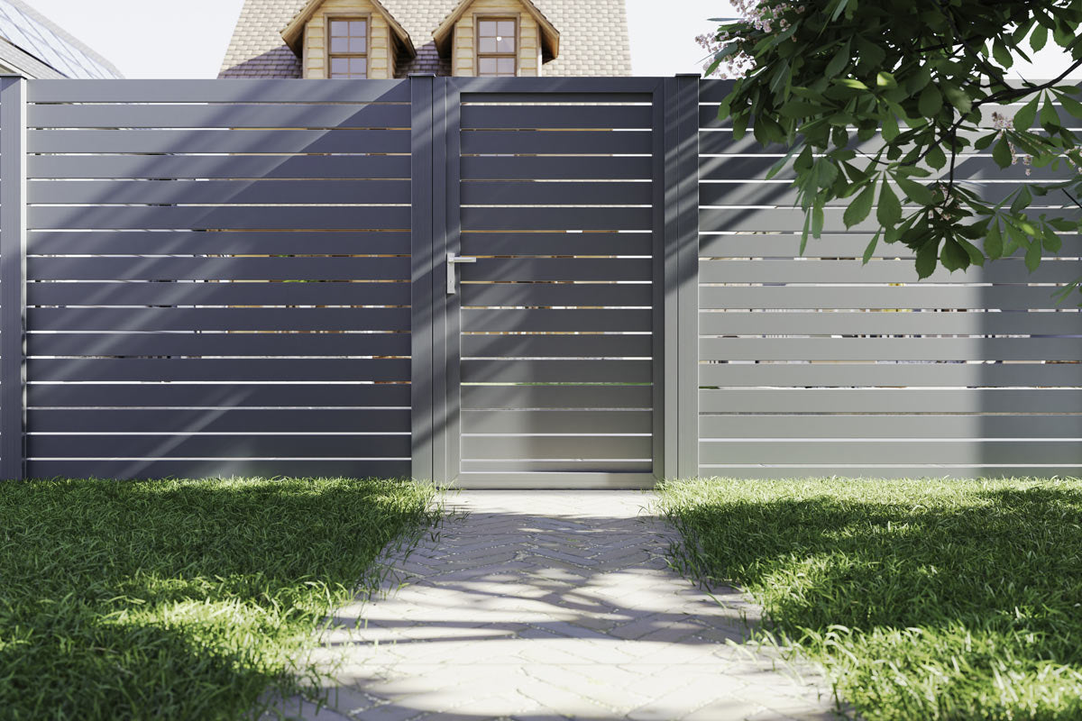 Gartentor VIDUAL swing line 150, im Garten