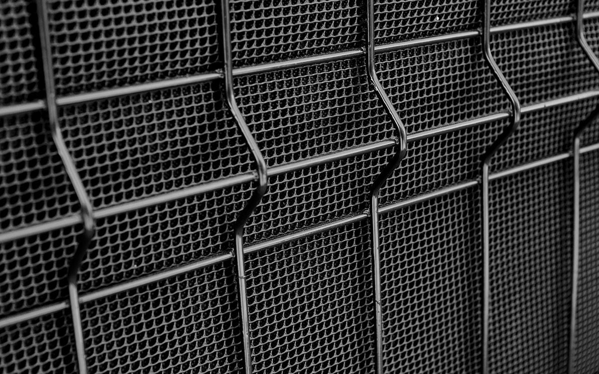 3D-Gitter 5/5 mm auf der Vorderseite des eco-Paneels, Nahansicht