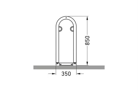 Bicycle stand - Bicycle leaning system TRACK
