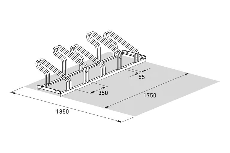 Bicycle Stand 1000 welded, galvanized
