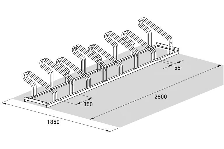 Bicycle Stand 1000 welded, galvanized
