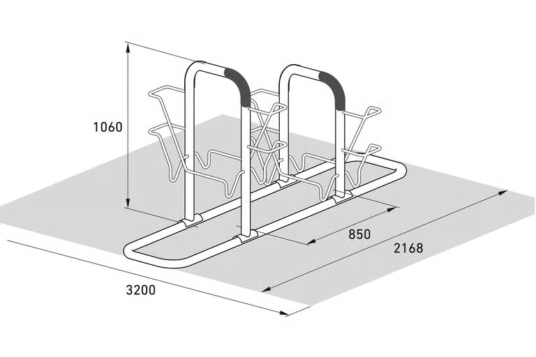 Bicycle Leaning System 6000 - with frame protection