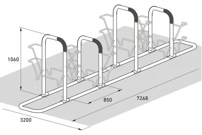 Bicycle Leaning System 6000 - with frame protection