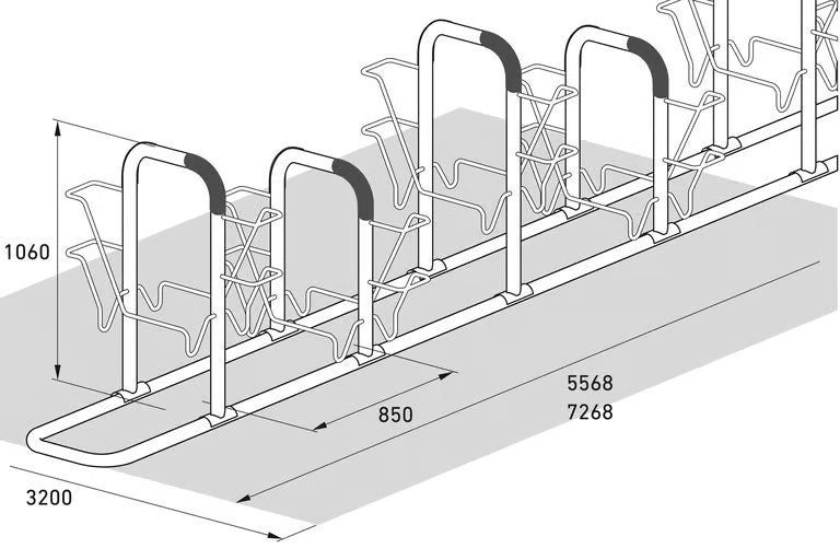 Bicycle Leaning System 6000 - with frame protection