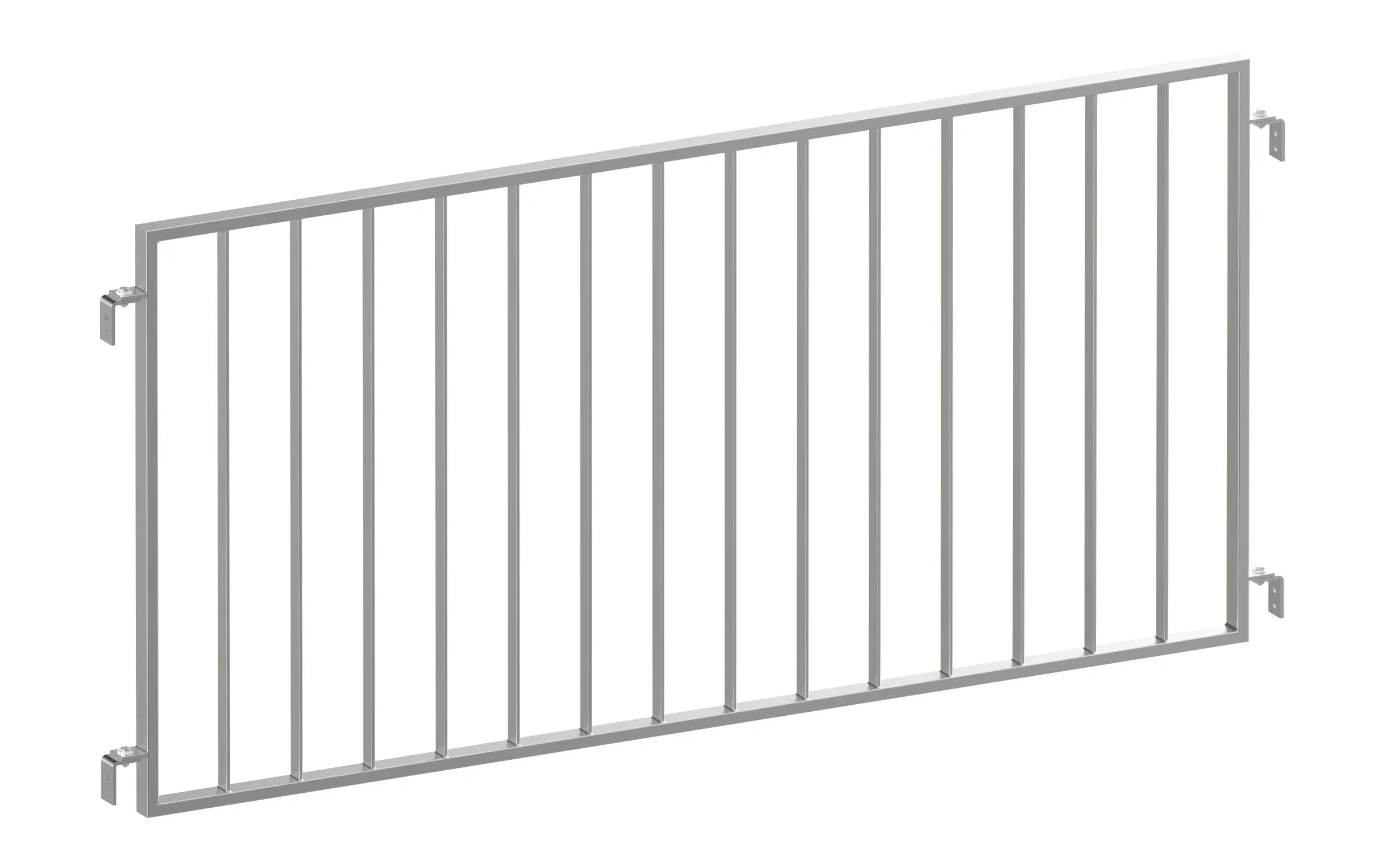 Zaun, Geländer Modell Basic Edelstahl aufgeschraubt