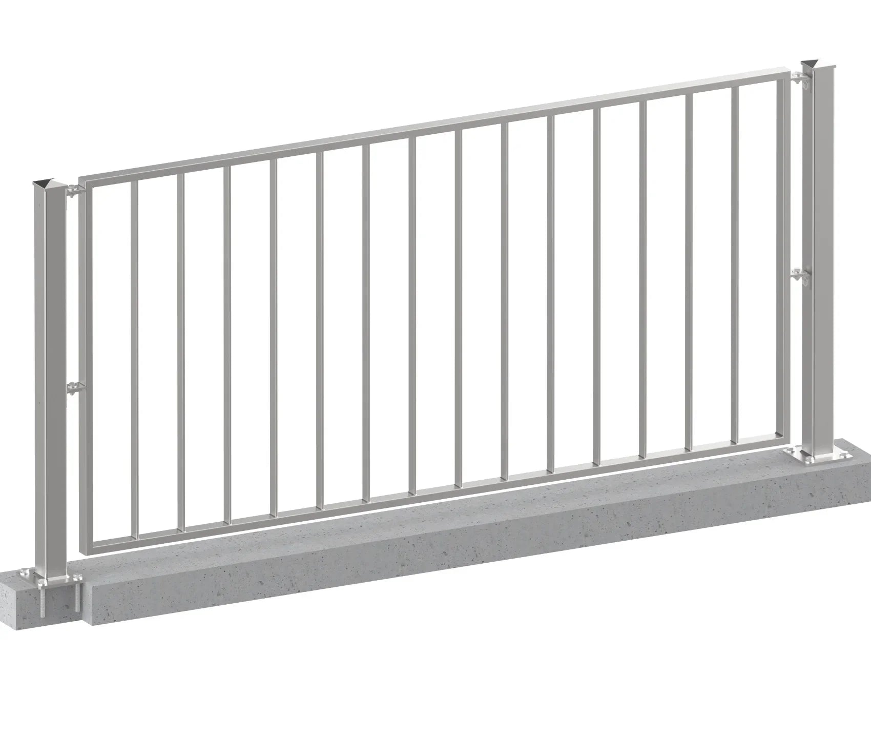 Zaun, Geländer Modell Basic Edelstahl aufgeschraubt