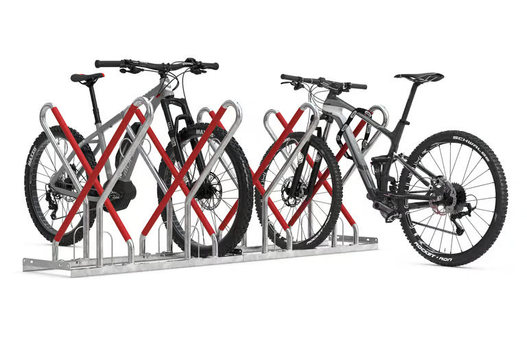 Bicycle parking rack, lean-to rack 0500 XBF