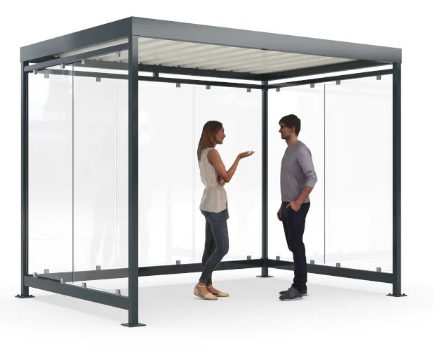 Metall-Pavillon mit zwei Personen