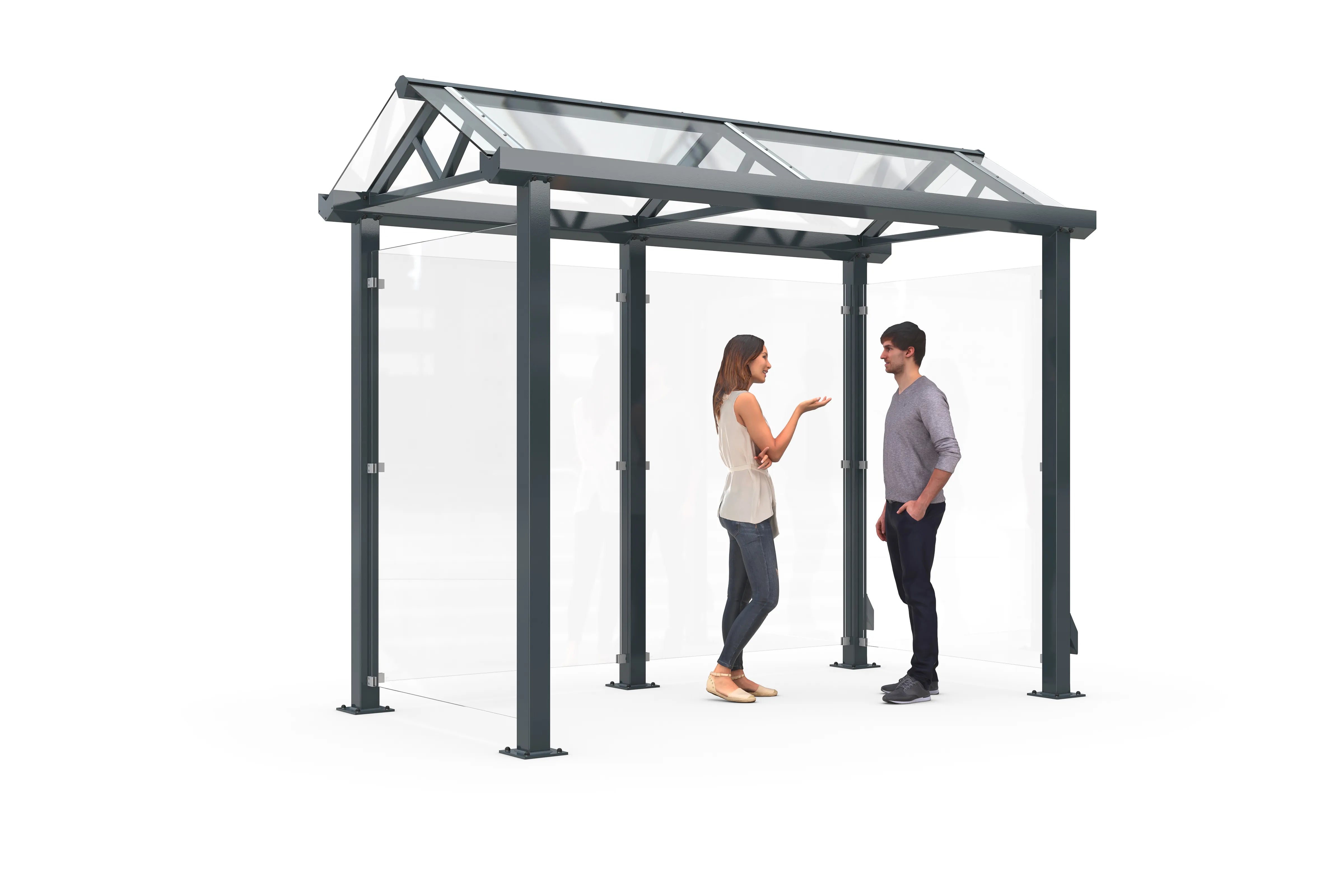 Waiting room model Vienna - as a smoking shelter, bus shelter, bicycle canopy