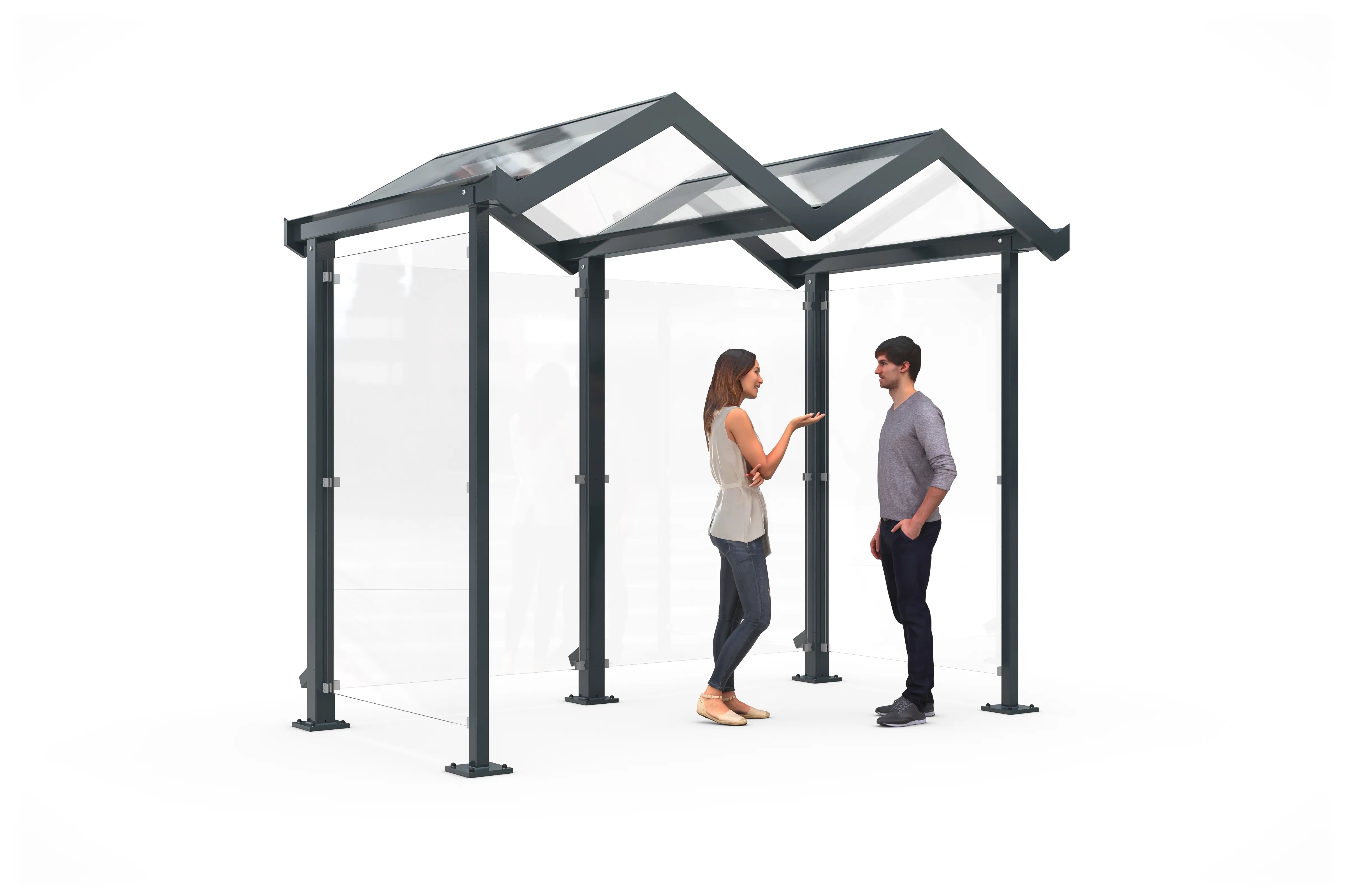 Waiting area - Canopy Model Zurich - as bus shelter, smoking shelter, pavilion