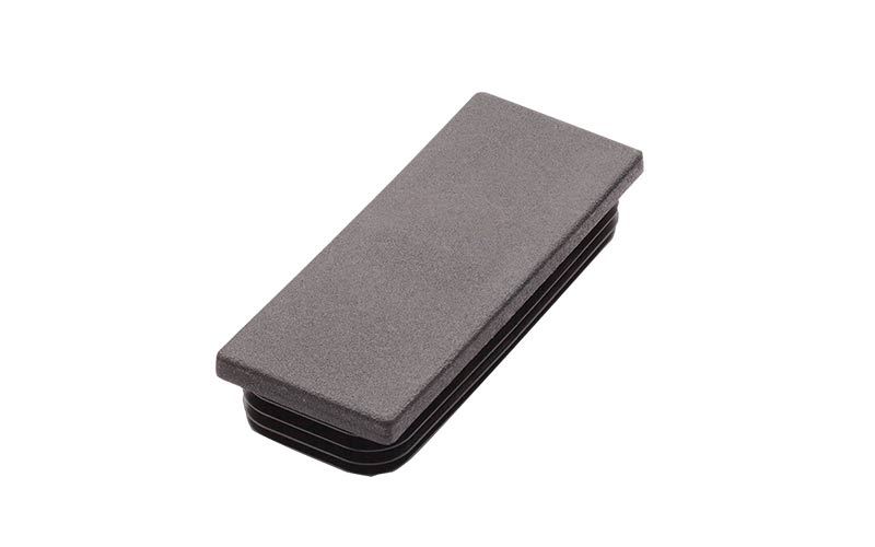 Kunststoffkappe für Ballfangpfosten 100 x 40 mm in Tiefschwarz