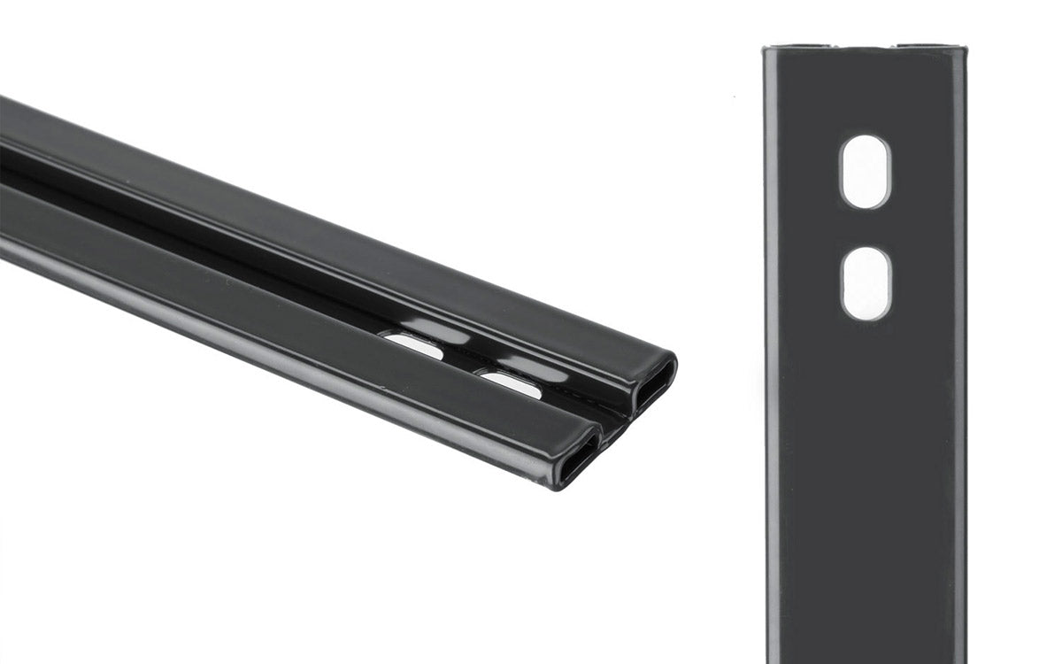 Profilleiste Typ XAA 40 x 7 mm, Detail des Profils und der Langlöcher