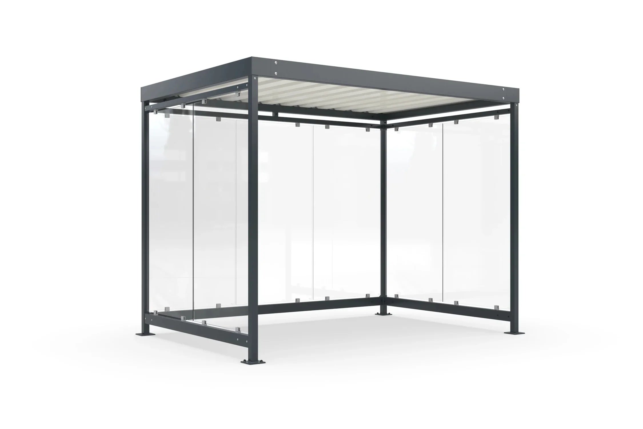 Fahrradüberdachung, Raucherunterstand K3 b/b