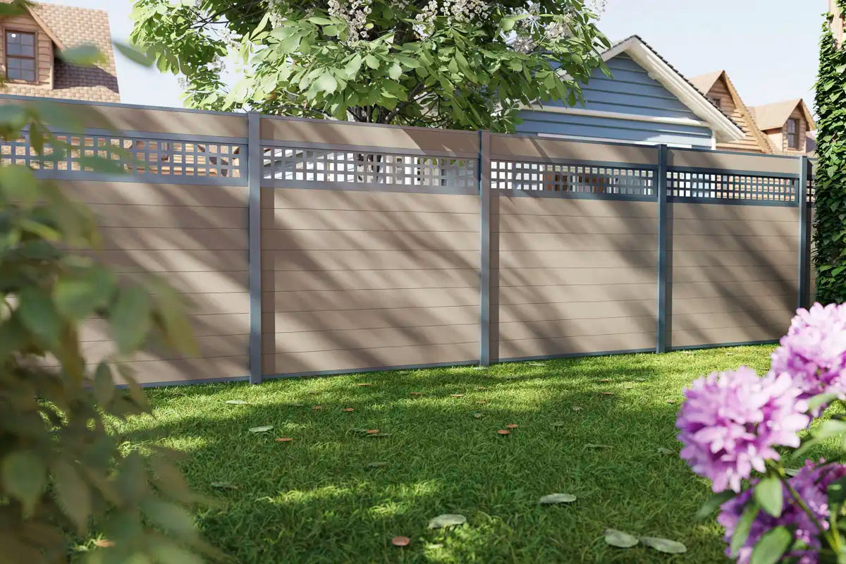 Sichtschutzzaun VIDUAL comp-co 140, im Garten