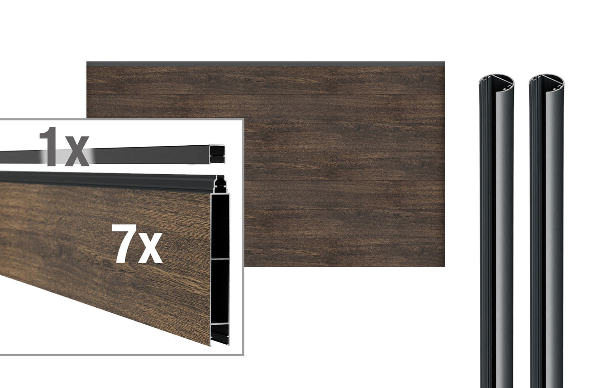 VIDUAL snap 140 Füllung-Set, Dark Oak