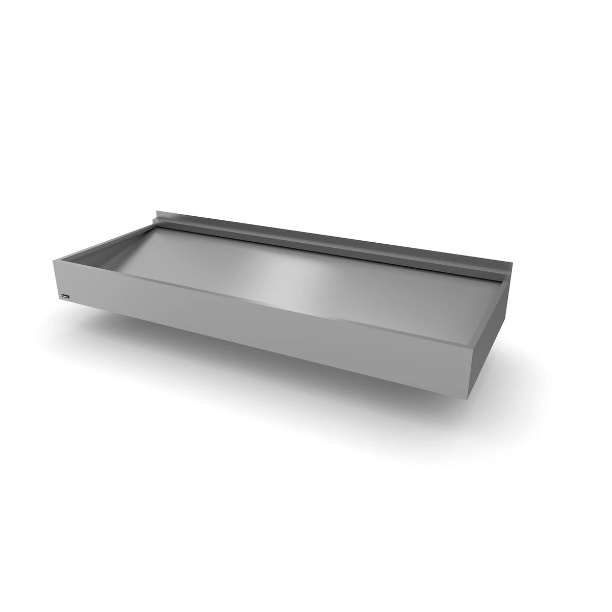Vordach Augsburg 2500 × 955 mm, Aluminiumdach Dunkles Silbermetallic RAL 9007