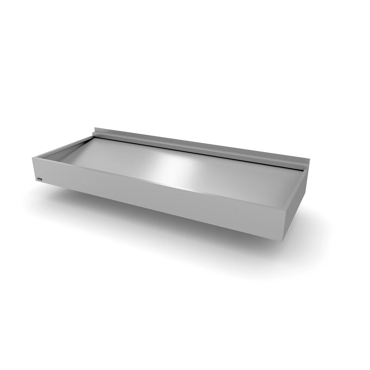Vordach Augsburg 2500 × 955 mm, Aluminiumdach Silbermetallic RAL 9006