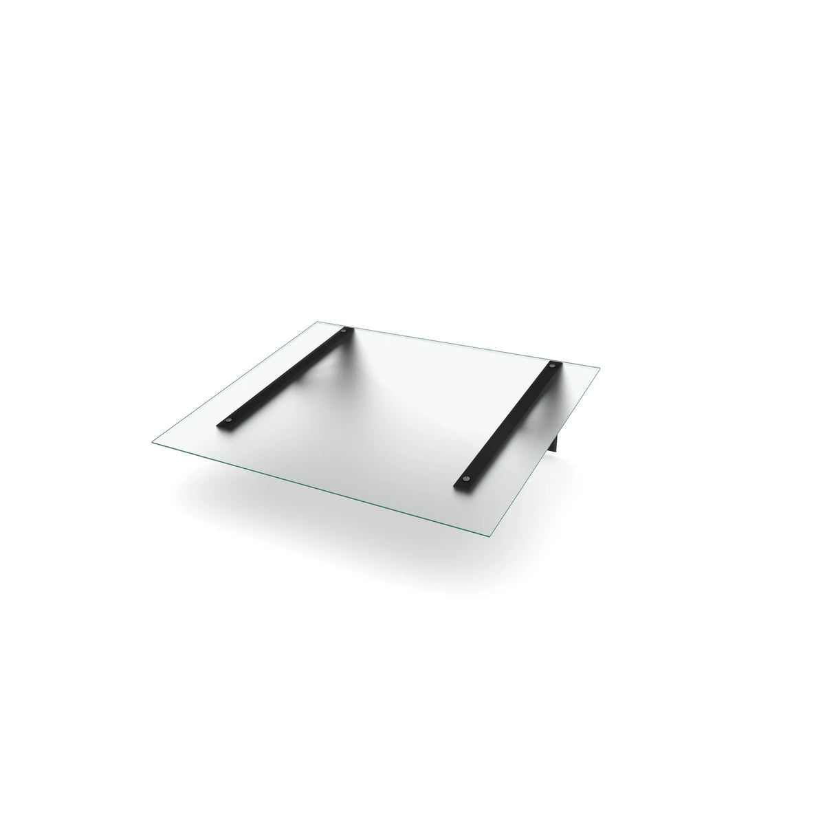 Vordach Fürth 1500 × 1000 mm, Milchglas, Konsole Schwarz