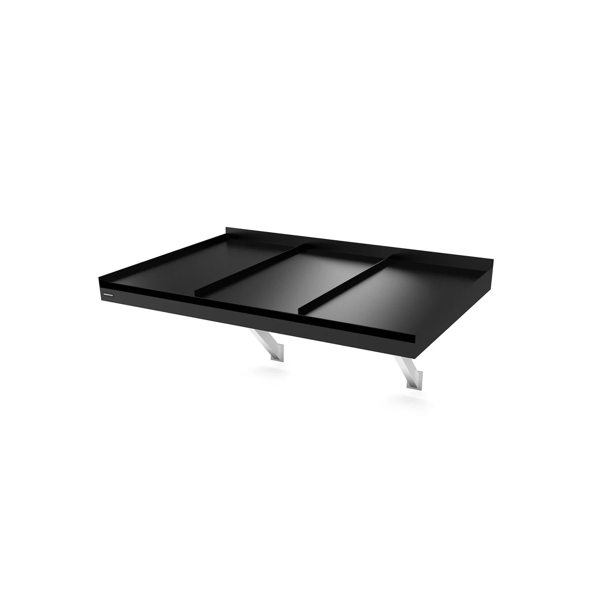 Vordach Landau Konsolen 1500 × 1155 mm, Aluminiumdach Schwarz RAL 9011
