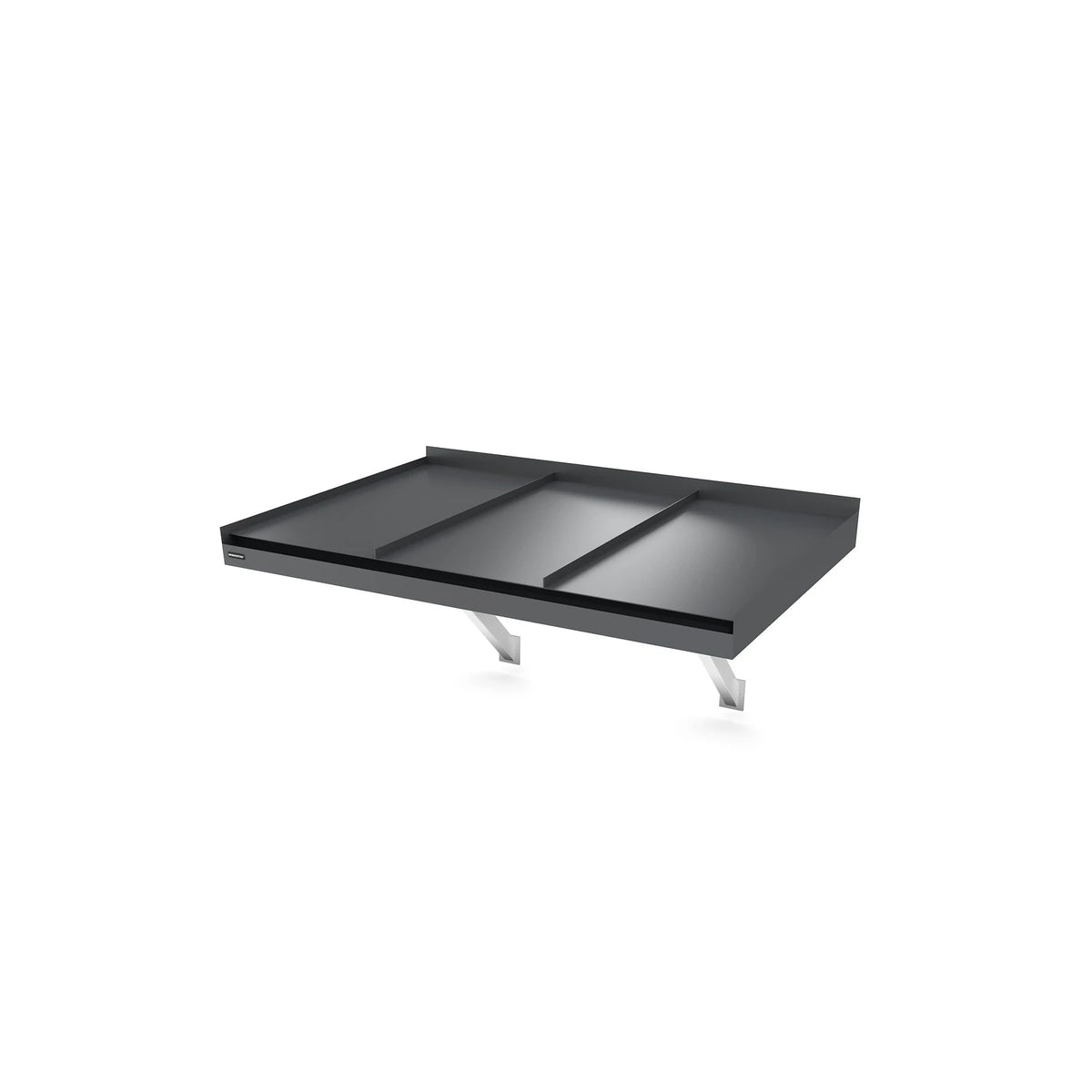 Vordach Landau Konsolen 1500 × 955 mm, Aluminiumdach Dunkelgrau RAL 7011