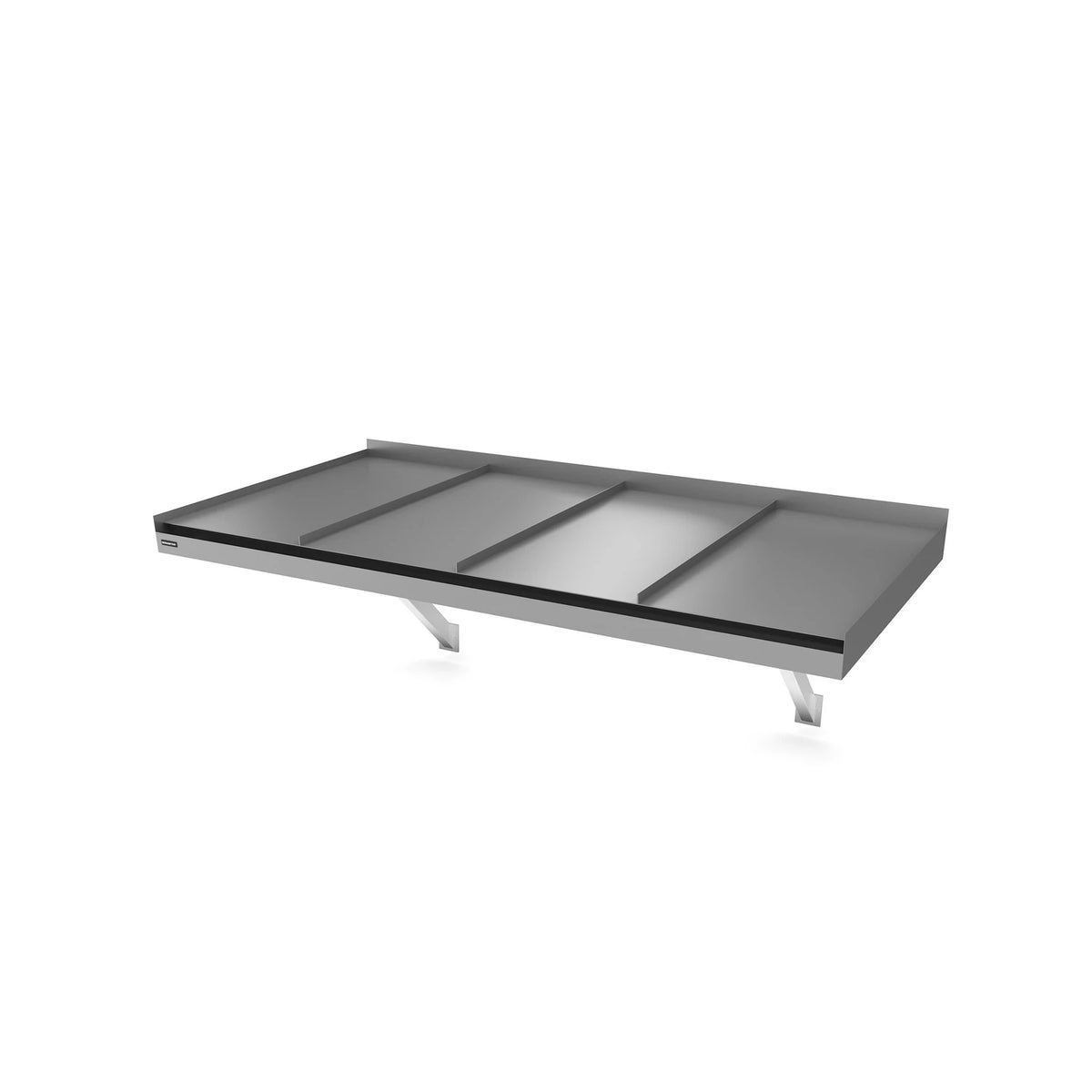Vordach Landau Konsolen 2000 × 955 mm, Aluminiumdach Dunkles Silbermetallic RAL 9007