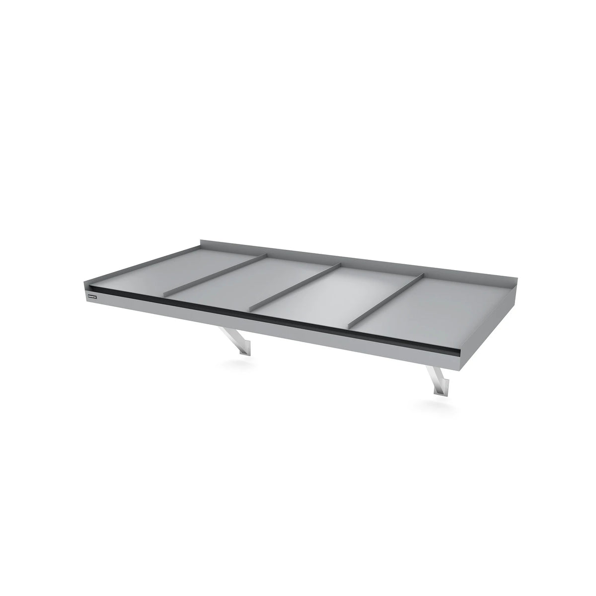 Vordach Landau Konsolen 2000 × 955 mm, Aluminiumdach Rheinzink ähnlich RAL 7000