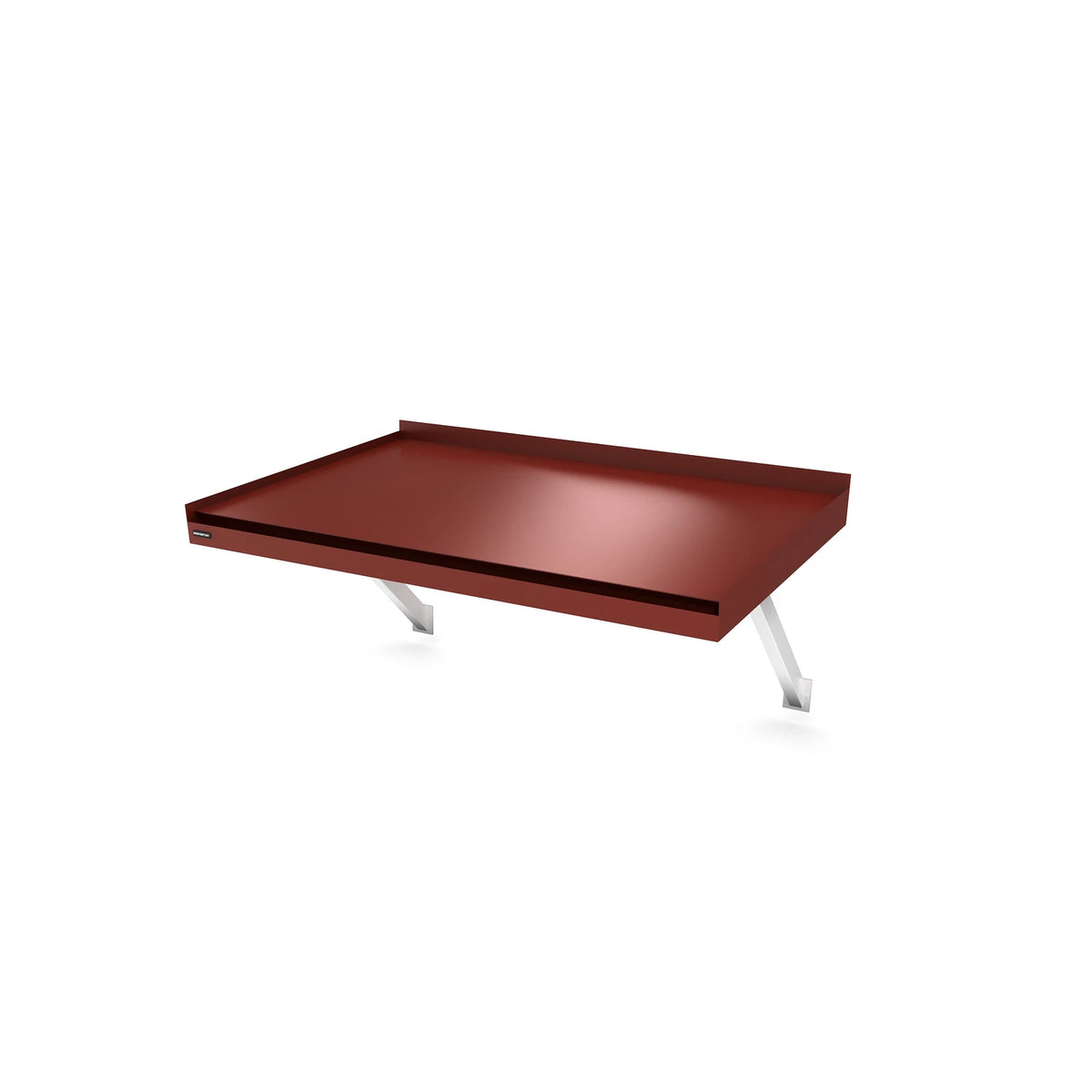 Vordach Plattling Konsolen 1500 × 955 mm, Aluminiumdach Dunkelrot RAL 3009