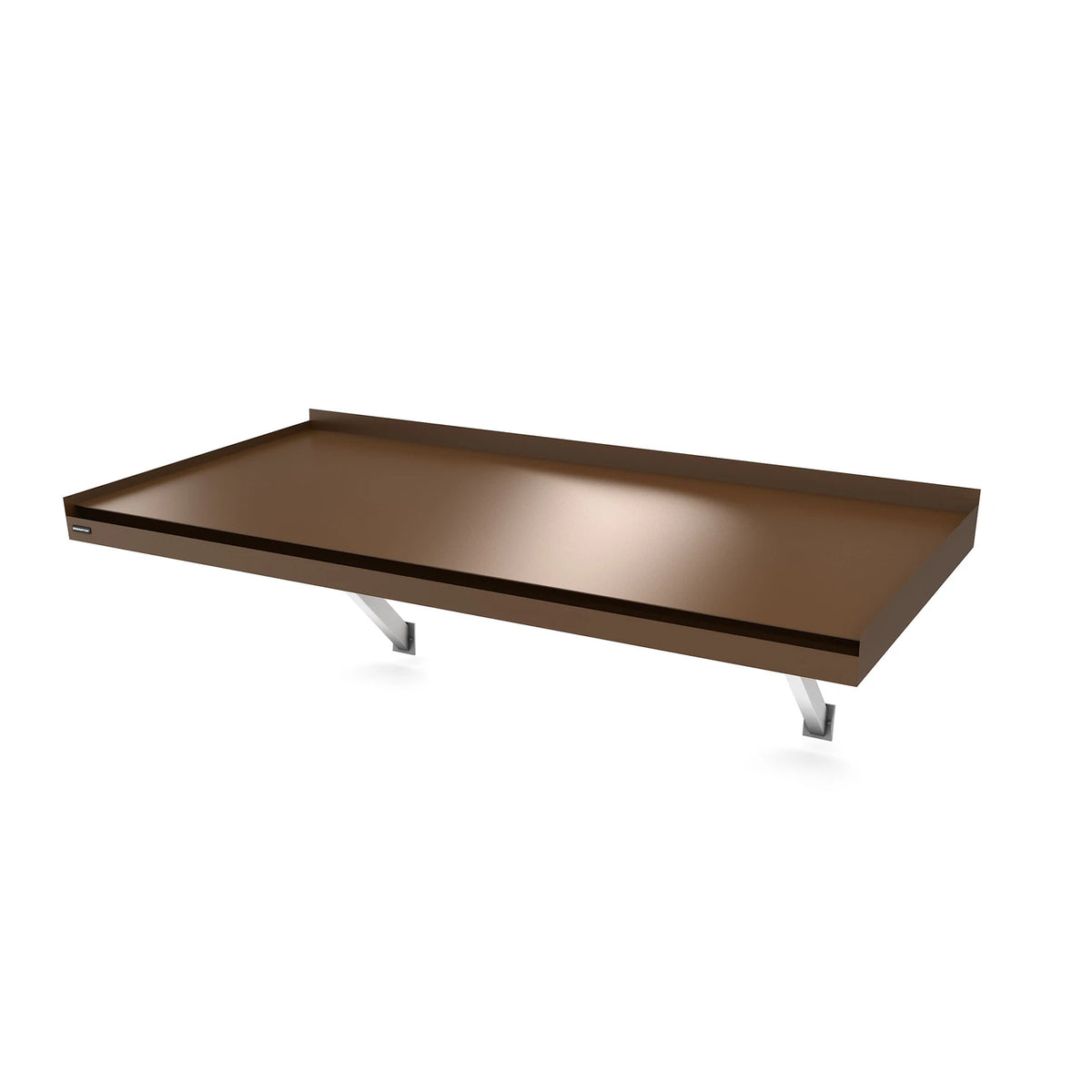 Vordach Plattling Konsolen 2000 × 1155 mm, Aluminiumdach Dunkelbraun RAL 8017