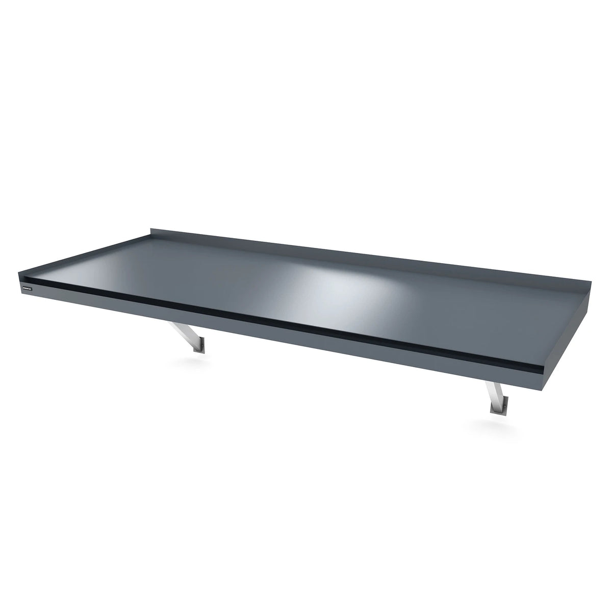 Vordach Plattling Konsolen 2430 × 1155 mm, Aluminiumdach Graphitgrau RAL 7016