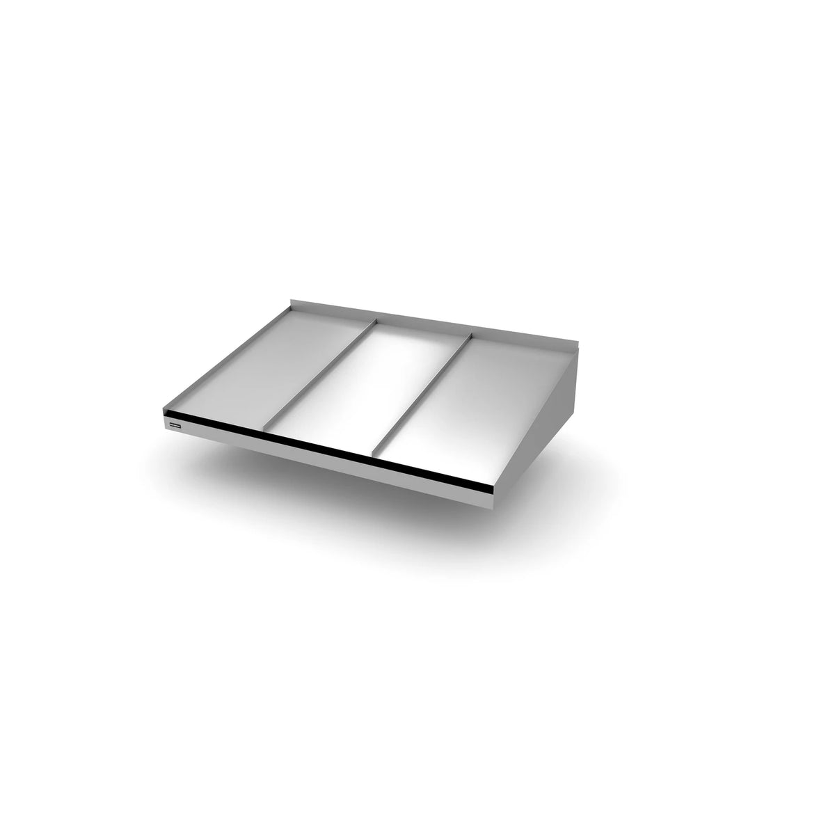 Vordach Straubing 1500 × 955 mm, Aluminiumdach Silbermetallic RAL 9006