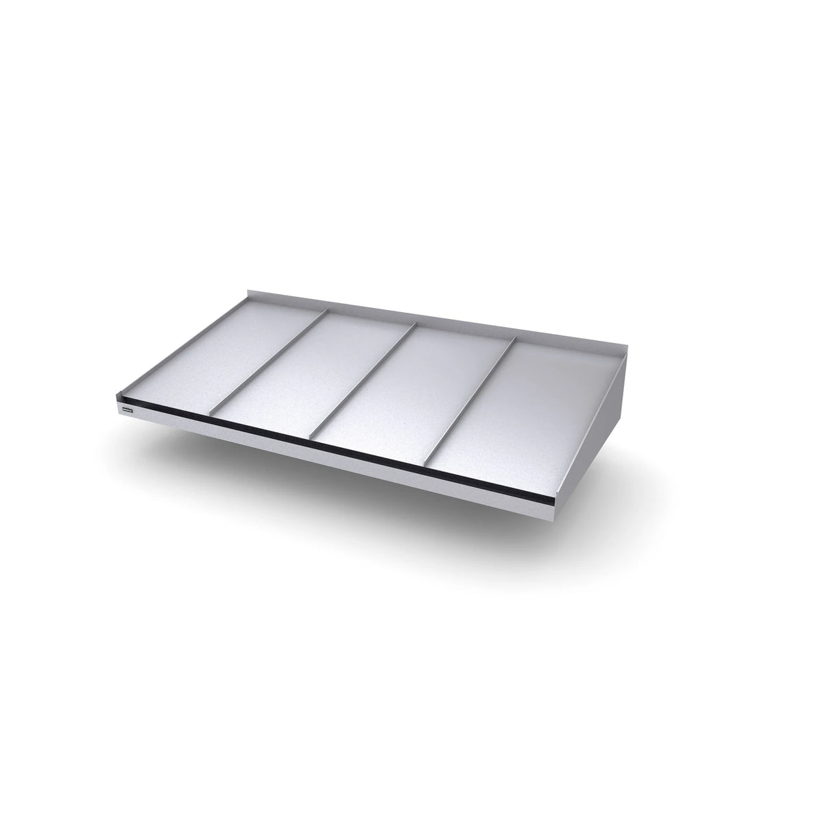 Vordach Straubing 2000 × 955 mm, Aluminiumdach Grau RAL 7038