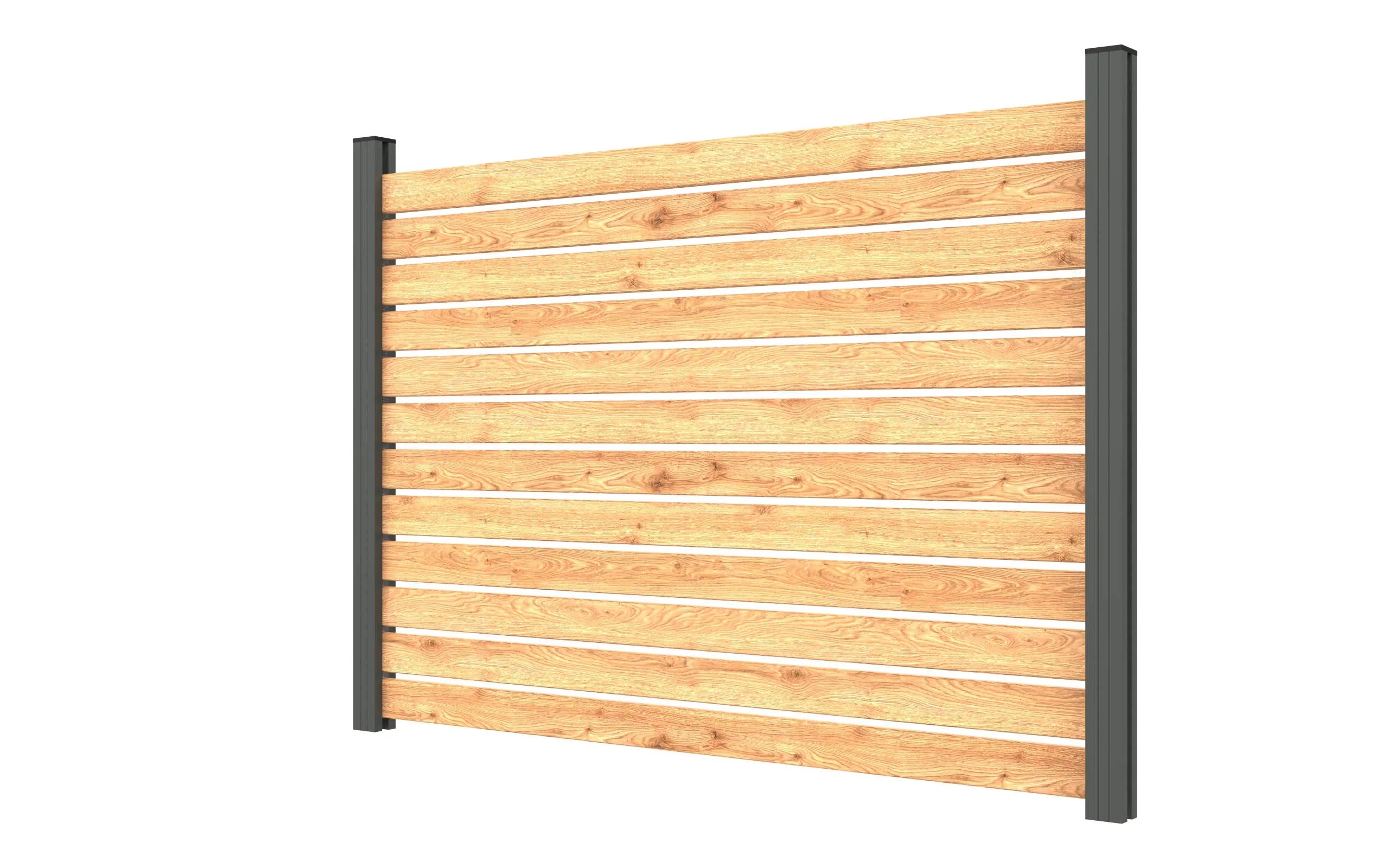 Holz Alu Zaun Referenz Kunde