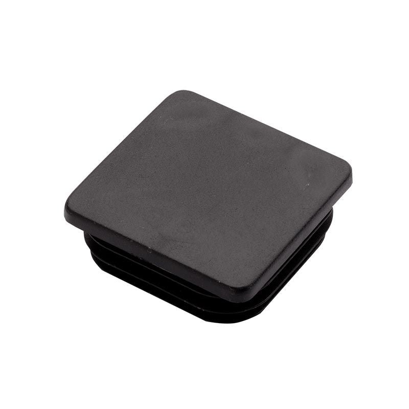 Lamellenkappe aus Kunststoff für Zaunpfosten 40 x 40 mm in Tiefschwarz RAL 9005