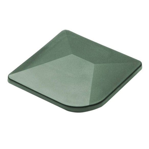 Eck-Pfostenkappe Kunststoff mit Überstand 60 x 60 mm in Moosgrün RAL 6005